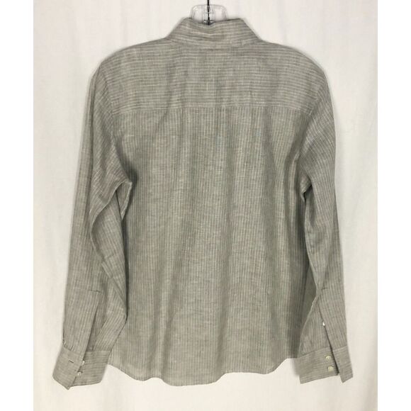 Brooks Brothers Women's Striped Gray shirt Size S Long Sleeve Button Front  NWOT - Picture 3 of 5